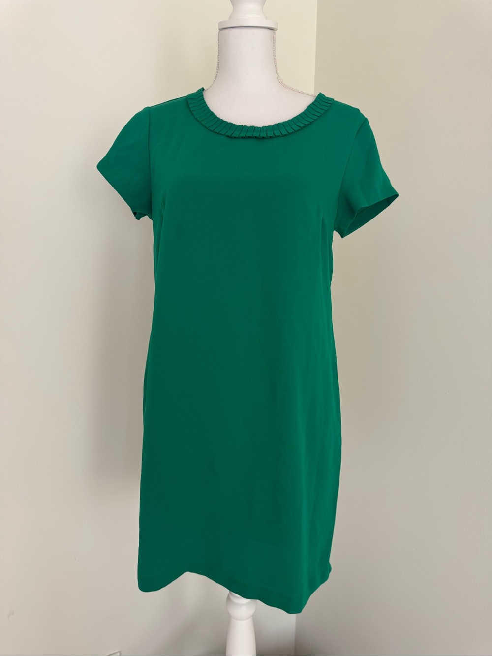 Coercion London Classic Green Short-Sleeve Shift Dress